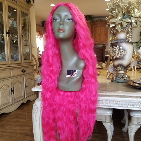 Dark Pink Lace Front Wig 40-45 inches!!